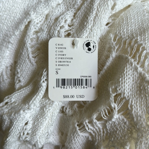 NWT Free People Bianca Fauxchet Midi Dress in Ivory White - new with tag! - Picture 5 of 5